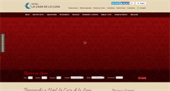 Desktop Screenshot of hotellacasadelaluna.com